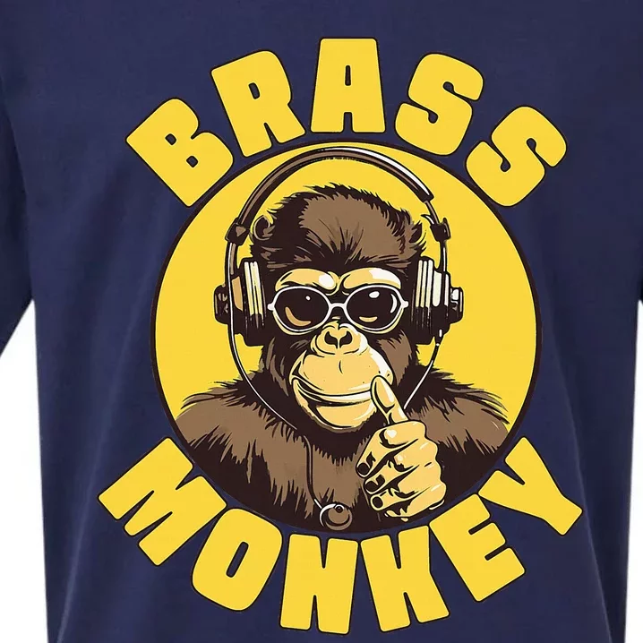 Brass Monkey Funny Cool Music Sueded Cloud Jersey T-Shirt