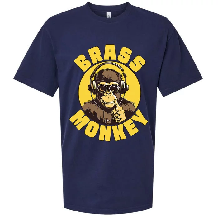 Brass Monkey Funny Cool Music Sueded Cloud Jersey T-Shirt