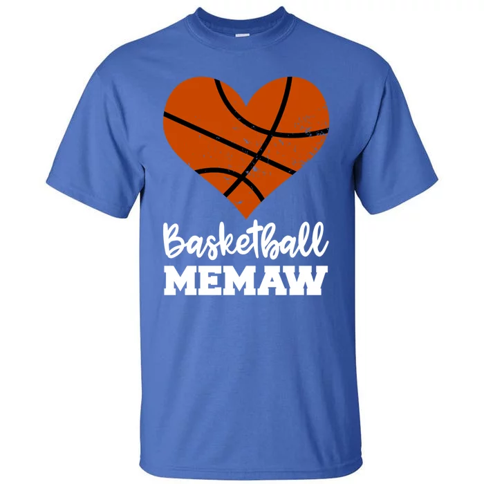 Basketball Memaw Funny Basketball Player Memaw Gift Tall T-Shirt