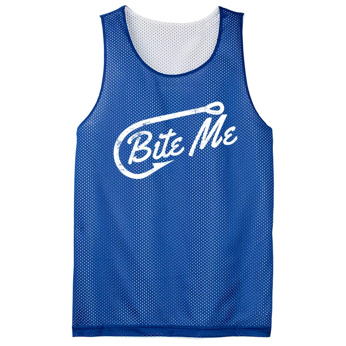 Bite Me Fishing Gift 21045 Mesh Reversible Basketball Jersey Tank