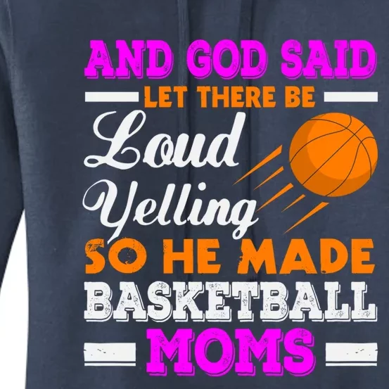 Basketball Mom Funny Basketball Moms Mother Gift Women's Pullover Hoodie