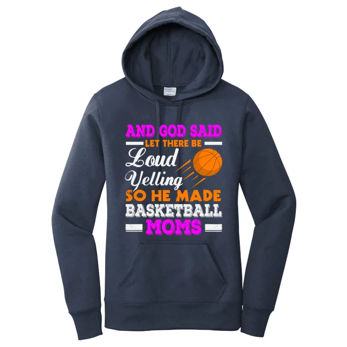 Basketball Mom Funny Basketball Moms Mother Gift Women's Pullover Hoodie