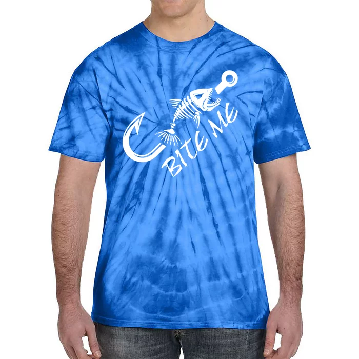 Bite Me Fishing Cool Gift Tie-Dye T-Shirt