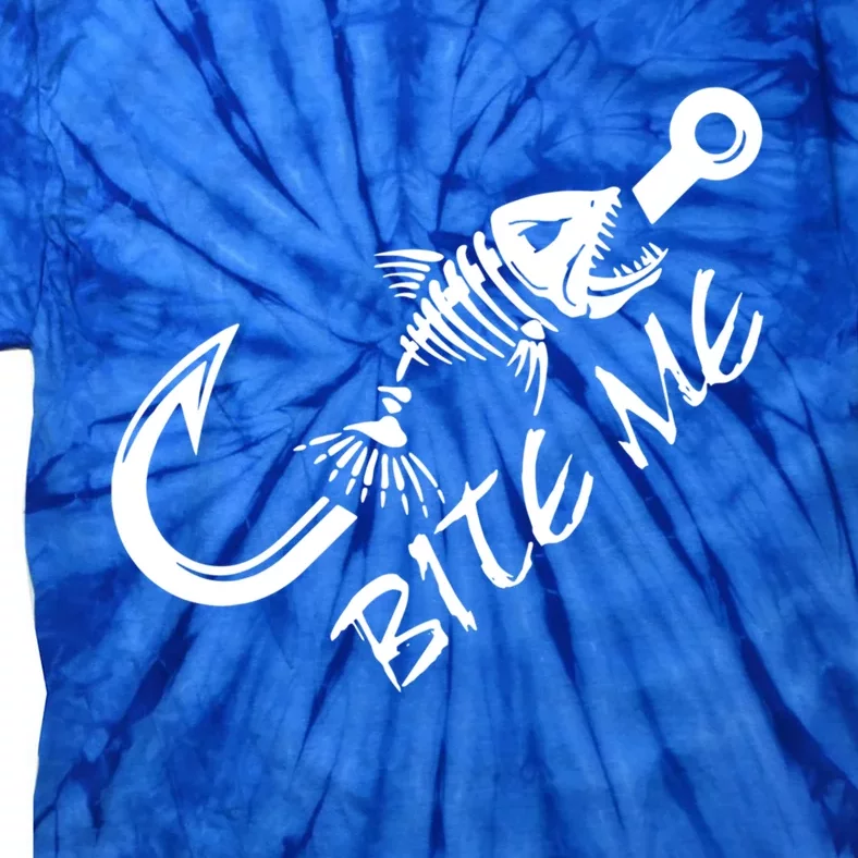 Bite Me Fishing Cool Gift Tie-Dye T-Shirt