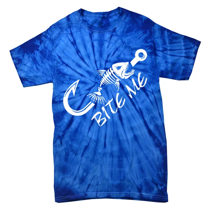 Bite Me Fishing Cool Gift Tie-Dye T-Shirt