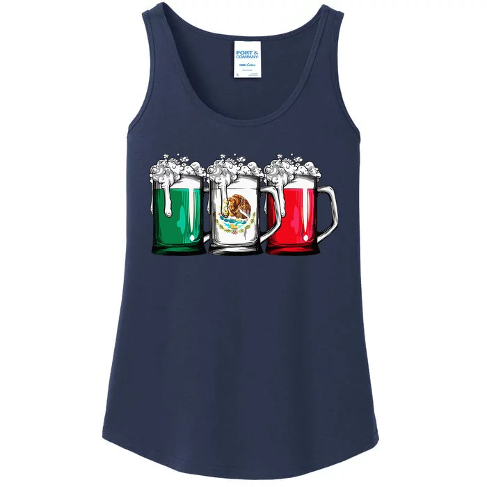 Beer Mexican Flag Cinco de Mayo Mexico Gifts Ladies Essential Tank