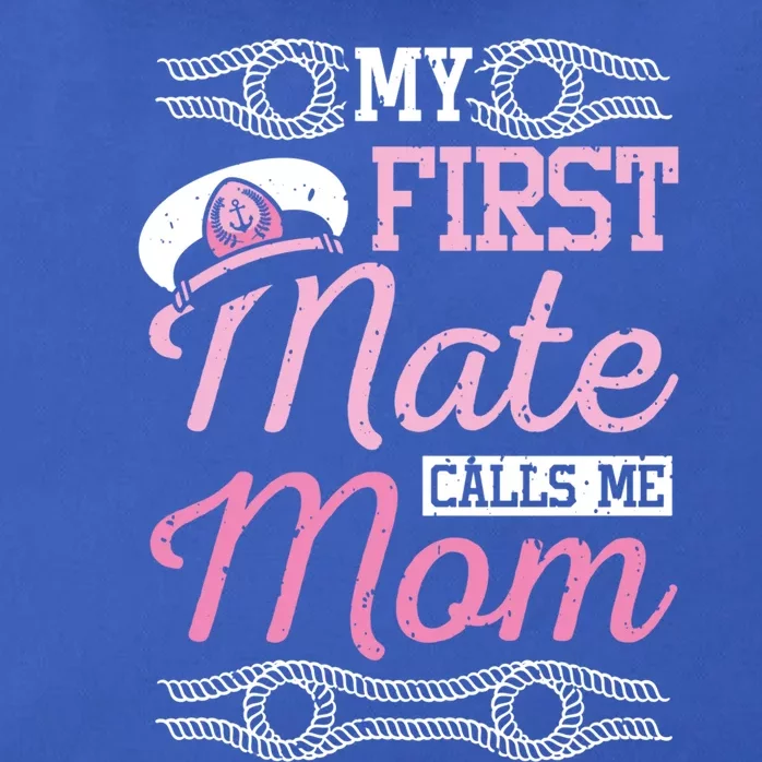 Boating My First Mate Calls Me Mom Cute Gift Zip Tote Bag