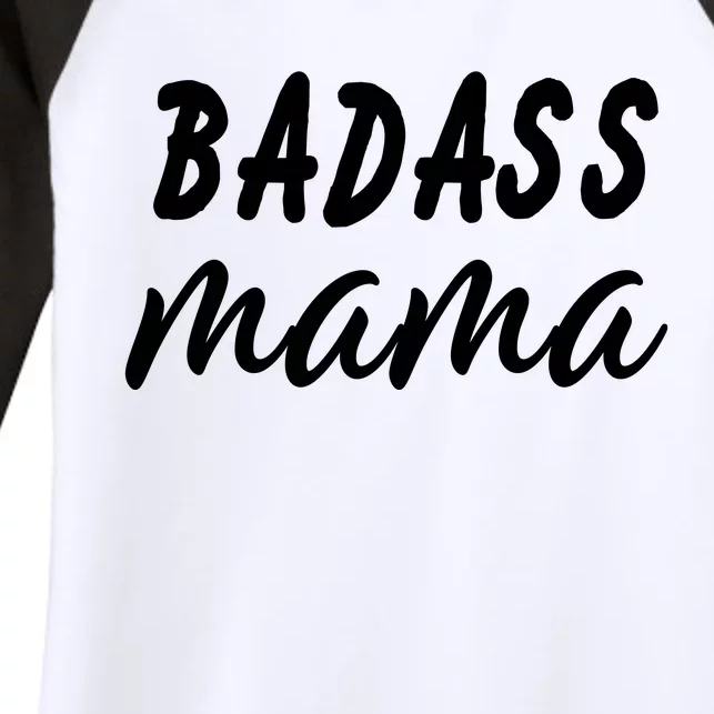 Badass Mama Funny Mom Happy Mothers Day Women's Tri-Blend 3/4-Sleeve Raglan Shirt