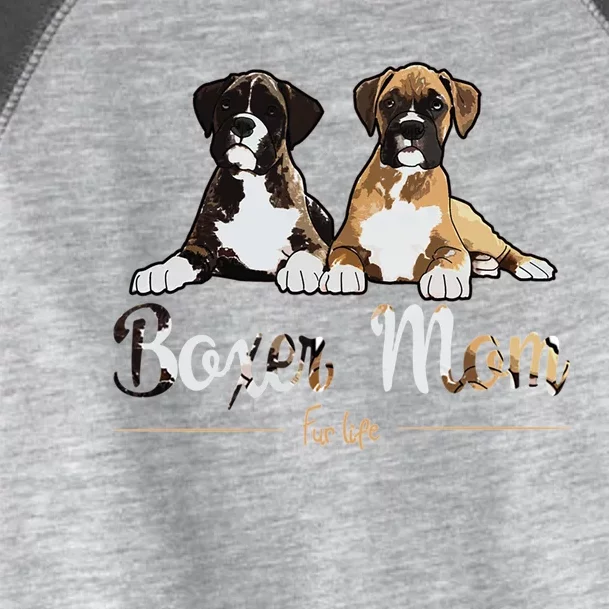 Boxer Mom Fur Life Dog Gifts Toddler Fine Jersey T-Shirt