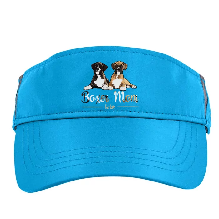 Boxer Mom Fur Life Dog Gifts Adult Drive Performance Visor