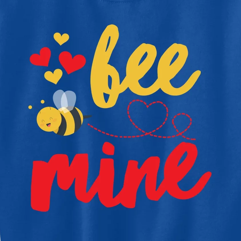 Bee Mine Funny Gift Bees Cute Valentines Day Gift Kids Sweatshirt