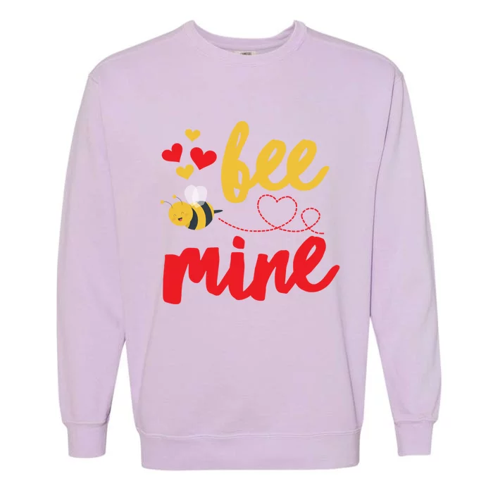 Bee Mine Funny Gift Bees Cute Valentines Day Gift Garment-Dyed Sweatshirt