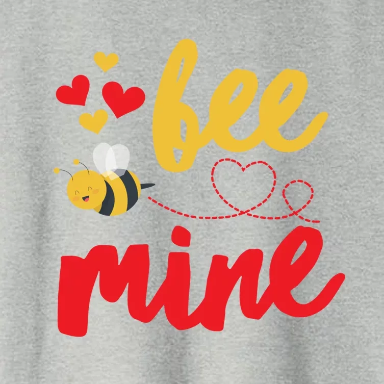 Bee Mine Funny Gift Bees Cute Valentines Day Gift Women's Crop Top Tee