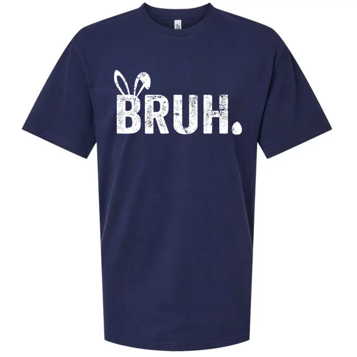 Bruh Meme Funny Saying Bro Greeting Easter Day Sueded Cloud Jersey T-Shirt