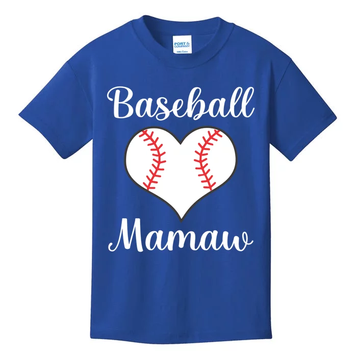 Baseball Mamaw Funny Gift Kids T-Shirt