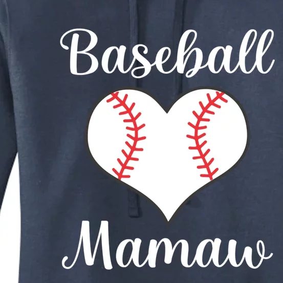 Baseball Mamaw Funny Gift Women's Pullover Hoodie