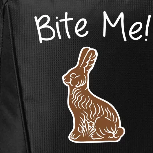 Bite Me Funny Chocolate Easter Bunny City Backpack