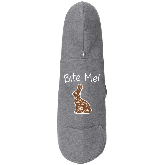 Bite Me Funny Chocolate Easter Bunny Doggie 3-End Fleece Hoodie