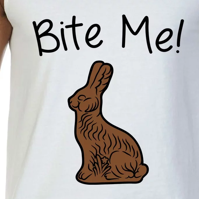 Bite Me Funny Chocolate Easter Bunny Comfort Colors® Tank Top