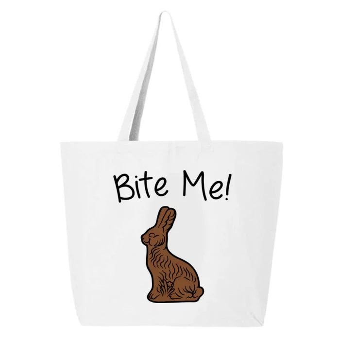 Bite Me Funny Chocolate Easter Bunny 25L Jumbo Tote