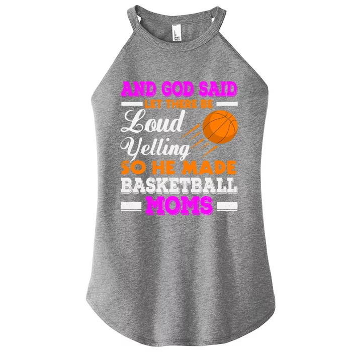 Basketball Mom Funny Basketball Moms Mother Cool Gift Women’s Perfect Tri Rocker Tank