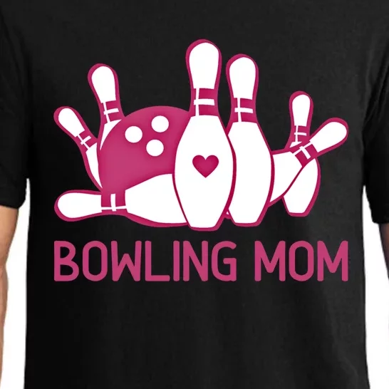 Bowling Mom Funny Gift For Bowlers Pink Bowling Ball Gift Bowl Gift Pajama Set