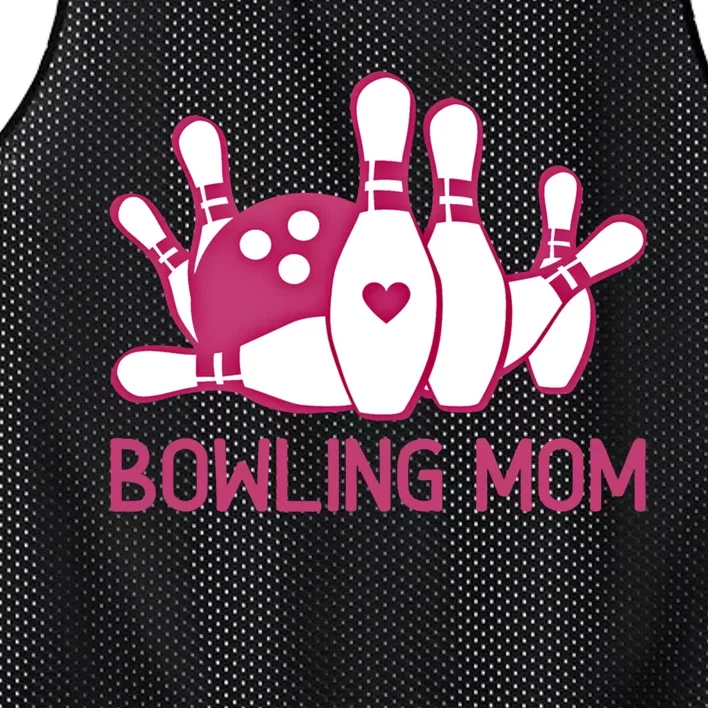 Bowling Mom Funny Gift For Bowlers Pink Bowling Ball Gift Bowl Gift Mesh Reversible Basketball Jersey Tank