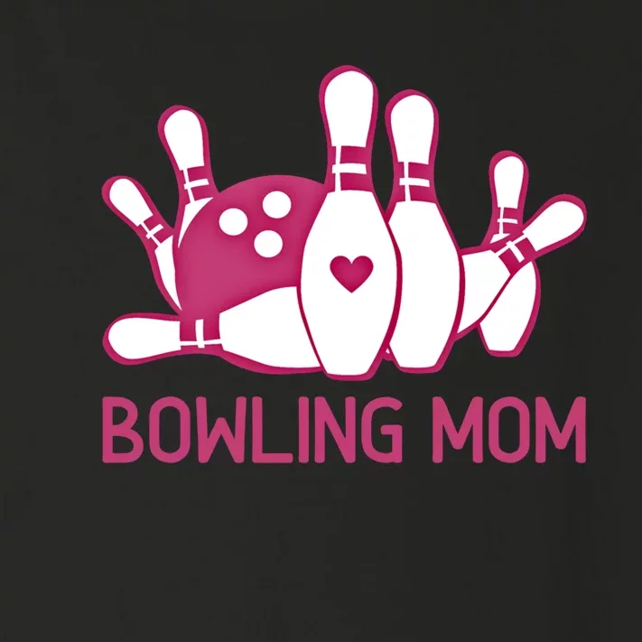 Bowling Mom Funny Gift For Bowlers Pink Bowling Ball Gift Bowl Gift Toddler Long Sleeve Shirt