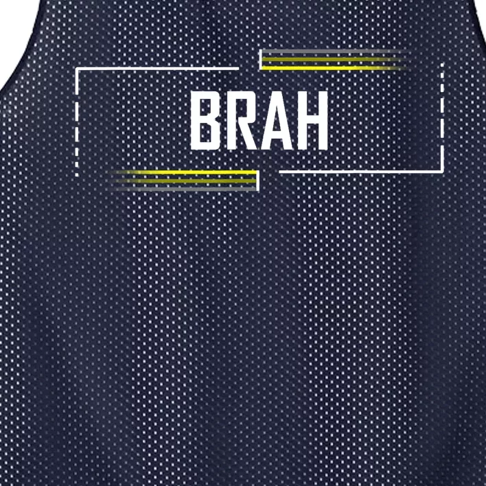 Brah Meme Funny Saying Brother Greeting Mesh Reversible Basketball Jersey Tank