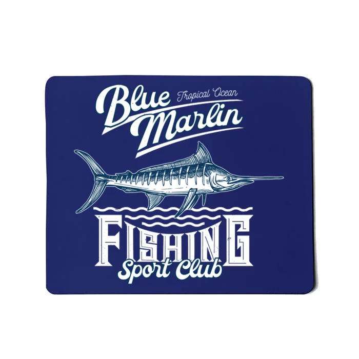 Blue Marlin Fishing And Sports Club Mousepad