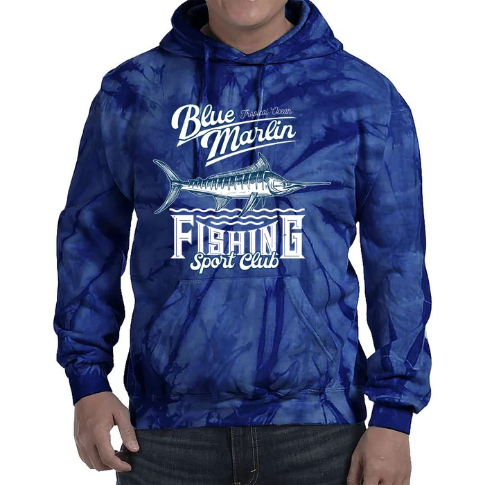 Blue Marlin Fishing And Sports Club Tie Dye Hoodie