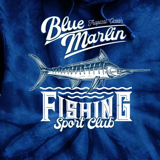 Blue Marlin Fishing And Sports Club Tie Dye Hoodie