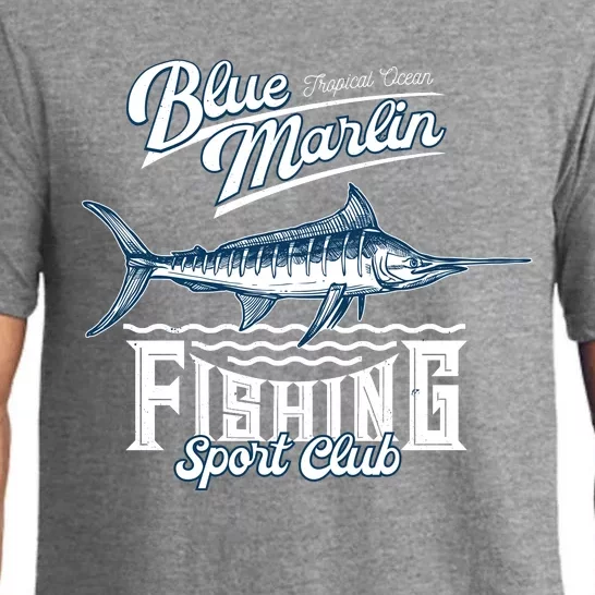 Blue Marlin Fishing And Sports Club Pajama Set