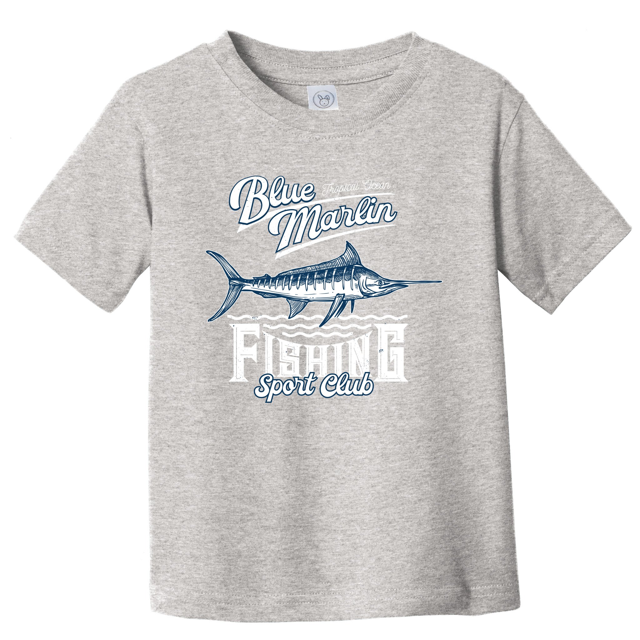 Blue Marlin Fishing Toddler Long Sleeve Shirt