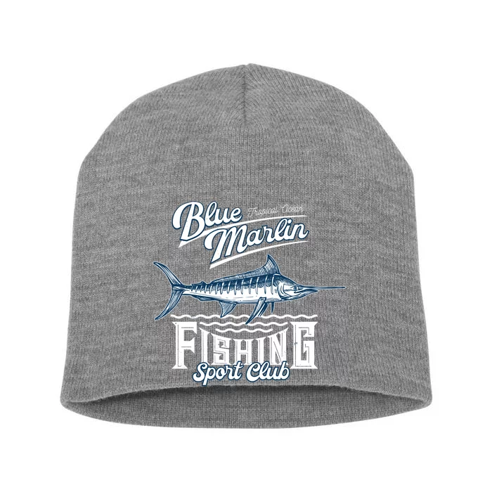 Blue Marlin Fishing And Sports Club Short Acrylic Beanie