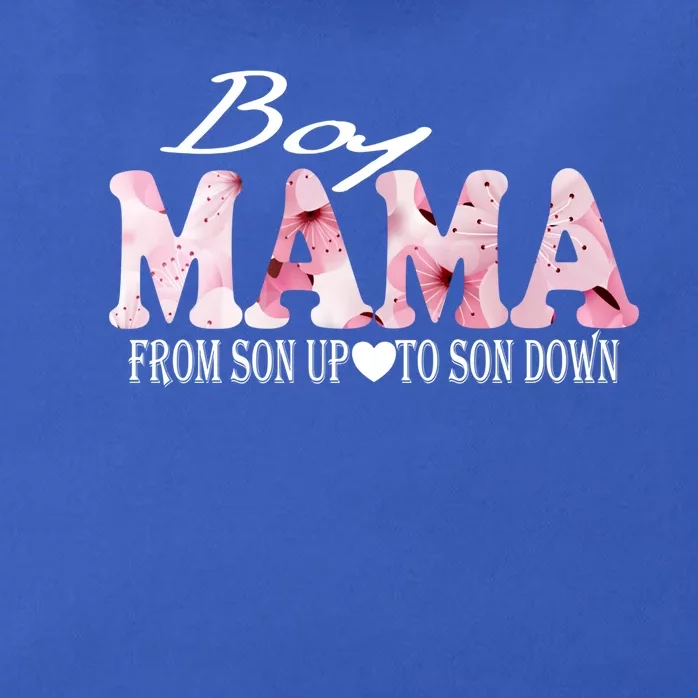 Boy Mama From Son Up To Son Down Funny Mother's Day Fun Mom Cute Gift Zip Tote Bag