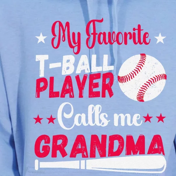 Baseball My Favorite Tball Player Calls Me Grandma Unisex Surf Hoodie