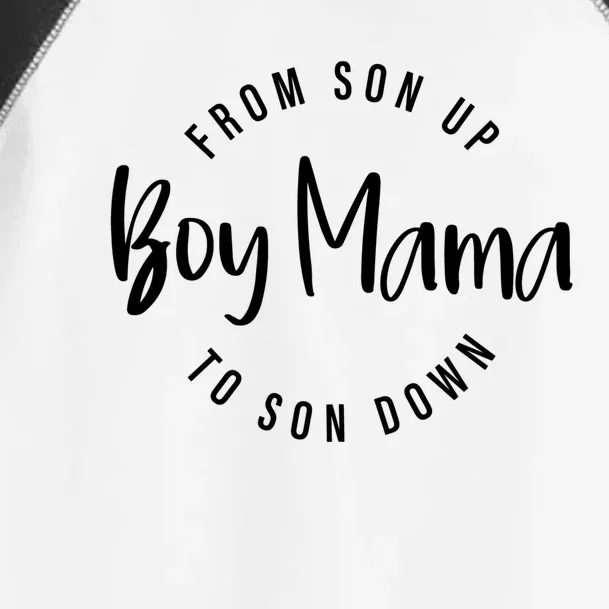 Boy Mama From Son Up To Son Down Funny Mom Of Mom Life Gift Toddler Fine Jersey T-Shirt