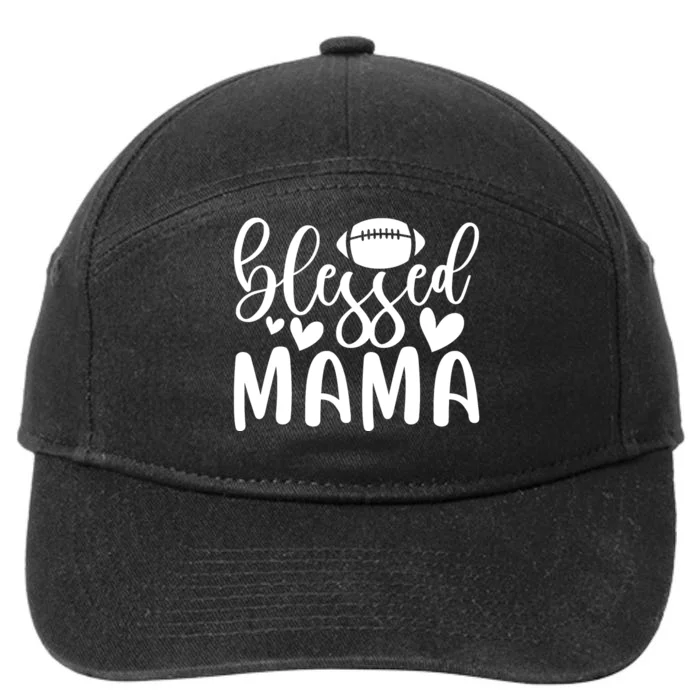 Blessed Mama Funny Mother's Day T 7-Panel Snapback Hat