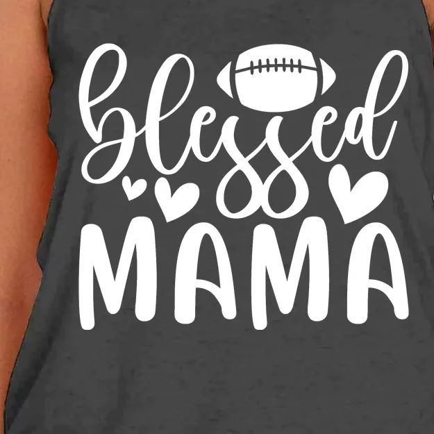 Blessed Mama Funny Mother's Day T Women's Knotted Racerback Tank