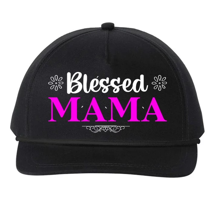 Blessed Mama Funny Mothers Day T Snapback Five-Panel Rope Hat