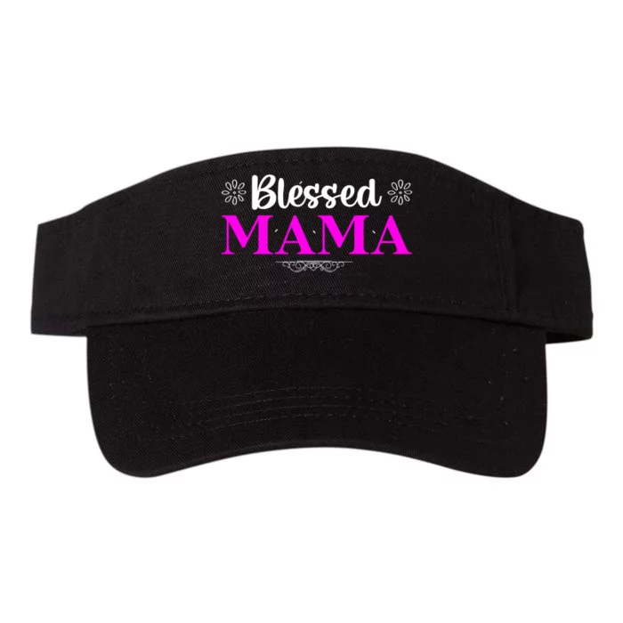 Blessed Mama Funny Mothers Day T Valucap Bio-Washed Visor