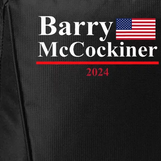 Barry Mccockiner Funny Presidential Election 2024 Parody City Backpack