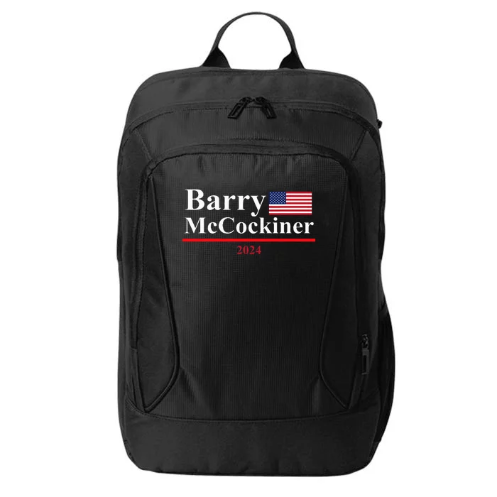 Barry Mccockiner Funny Presidential Election 2024 Parody City Backpack