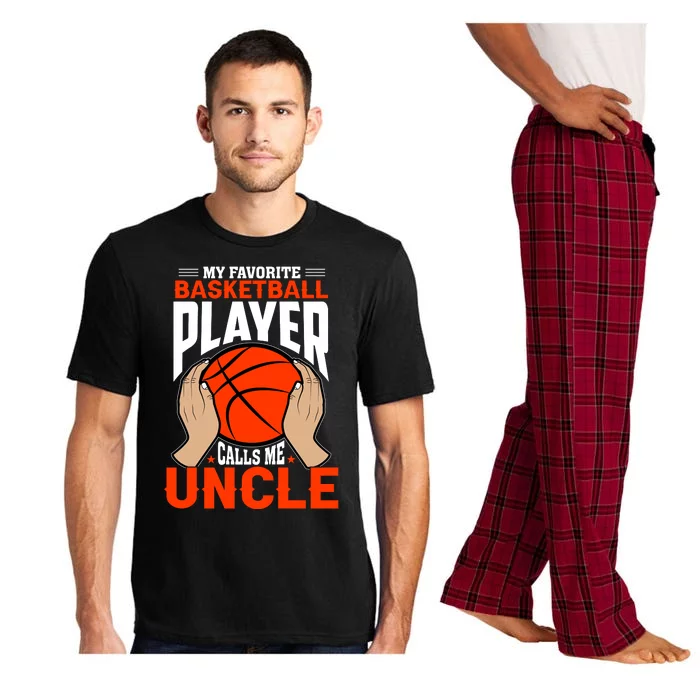 Baksetball My Favorite Basketball Player Calls Me Uncle Pajama Set