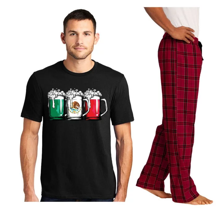 Beer Mexican Flag T Cinco De Mayo Mexico Gifts Pajama Set