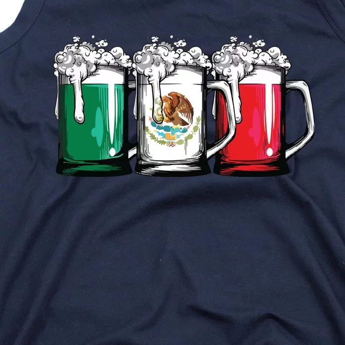 Beer Mexican Flag T Cinco De Mayo Mexico Gifts Tank Top