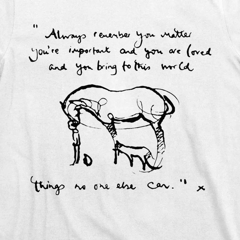 Boy Mole Fox And Horse Quote Always Remember You Matter T-Shirt