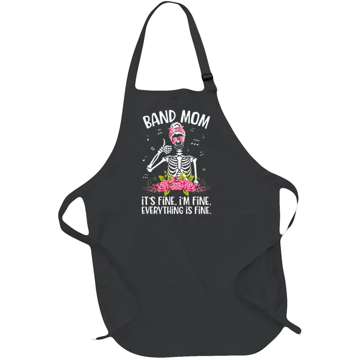 Band Mom Funny Marching Band Mom Marching Band Mama Full-Length Apron With Pocket