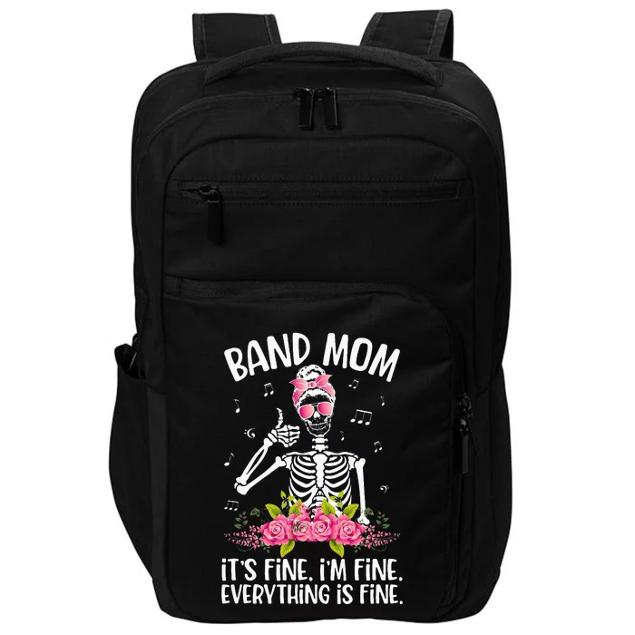 Band Mom Funny Marching Band Mom Marching Band Mama Impact Tech Backpack